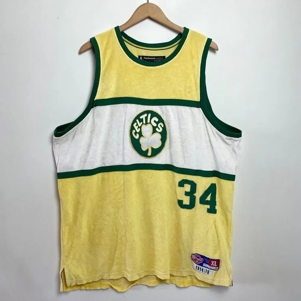 Boston Celtics Pierce 34 Throwback Jersey 1914-15 Sz‎ XL Hardwood Classics Retro